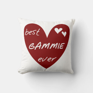 Red Heart Best Gammie Ever Gifts Cushion