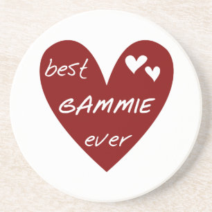 Red Heart Best Gammie Ever Tshirts and Gifts Coaster