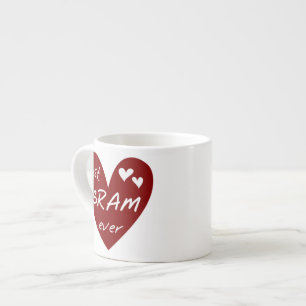 Red Heart Best Gram Ever Gifts Espresso Cup