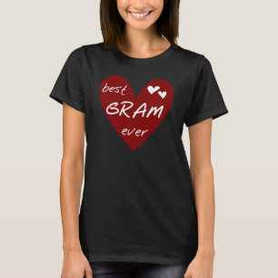 Red Heart Best Gram Ever Tshirts and Gifts