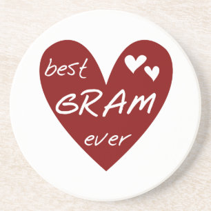 Red Heart Best Gram Ever Tshirts and Gifts Coaster