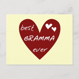 Red Heart Best Gramma Ever T-shirts and Gifts Postcard