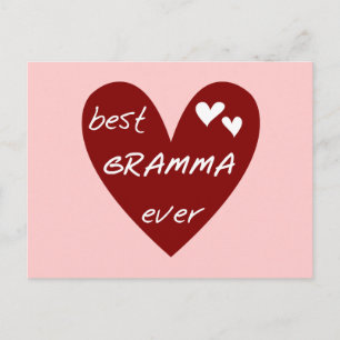 Red Heart Best Gramma Ever T-shirts and Gifts Postcard