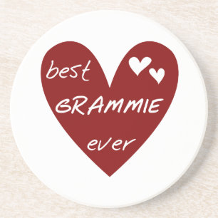 Red Heart Best Grammie Ever T-shirts and Gifts Coaster
