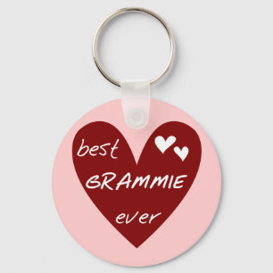 Red Heart Best Grammie Ever T-shirts and Gifts Key Ring