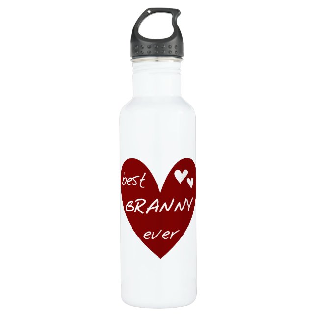 Red Heart Best Granny Ever Liberty 710 Ml Water Bottle (Front)