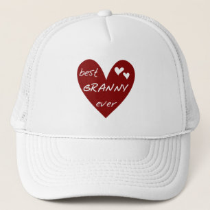 Red Heart Best Granny Ever Tshirts and Gifts Trucker Hat