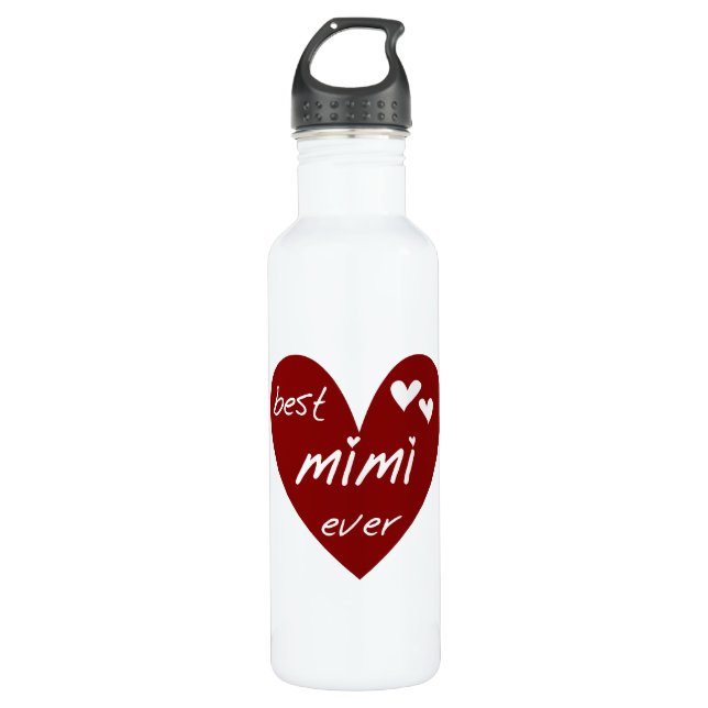 Red Heart Best Mimi Ever Liberty 710 Ml Water Bottle (Front)
