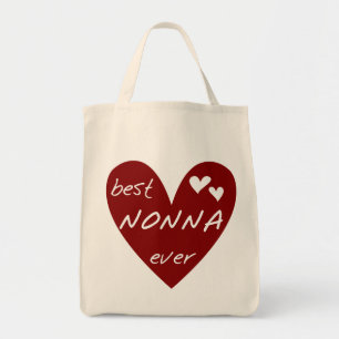 Red Heart Best Nonna Ever T-shirts gifts Tote Bag