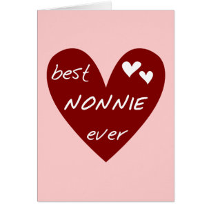 Red Heart Best Nonnie Ever T-shirts and Gifts