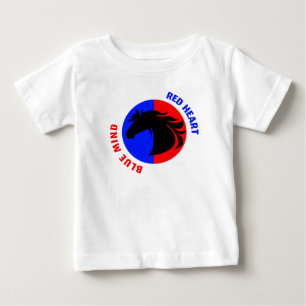 Red Heart Blue Mind Baby Bodysuit