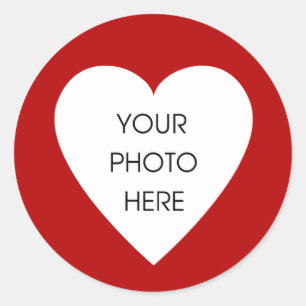 Red Heart Border Stickers