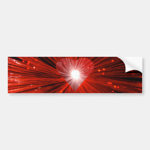 Red Heart bumper sticker