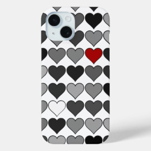 Red Heart iPhone 15 Case