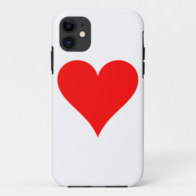 Red heart Case-Mate iPhone case (Back)