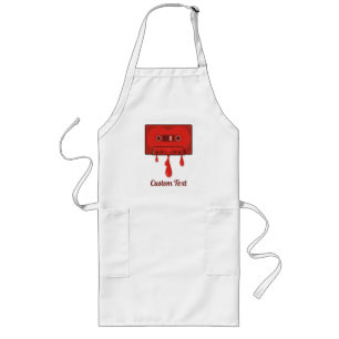 Red heart cassette adult apron