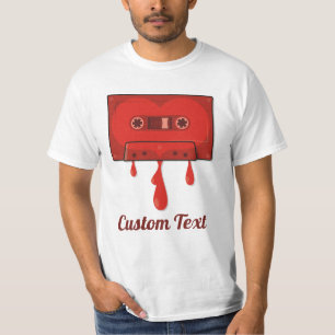 Red heart cassette T-Shirt