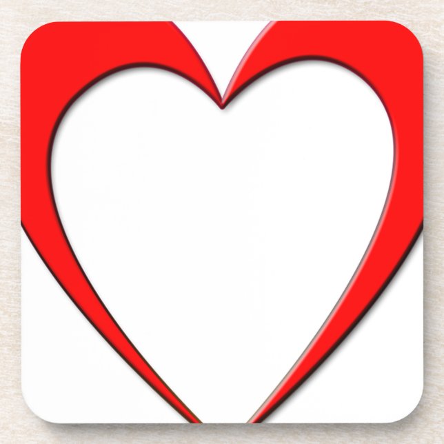 Red Heart Coaster (Front)