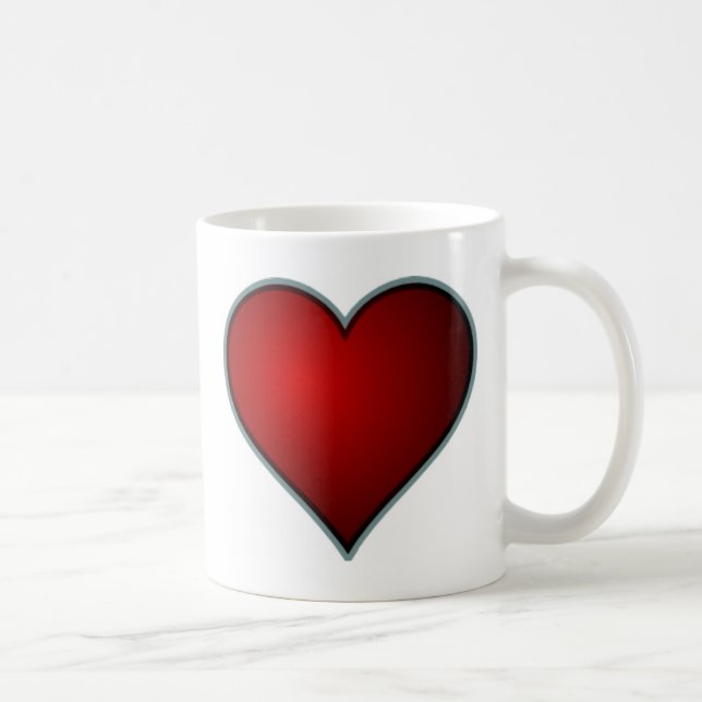 Red Heart Coffee Mug (Right)