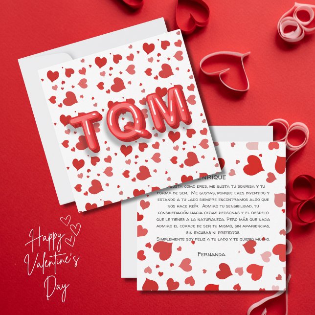 Red Heart Confetti TQM 3d Letters (Creator Uploaded)