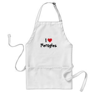 Red Heart Customisable I Love Pierogies Standard Apron