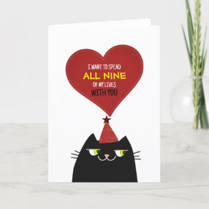 Red Heart Cute Valentine's Day Holiday Card