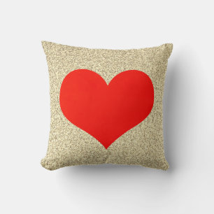 Red Heart Cute Weddings Gold Glittery Bright Cool Cushion