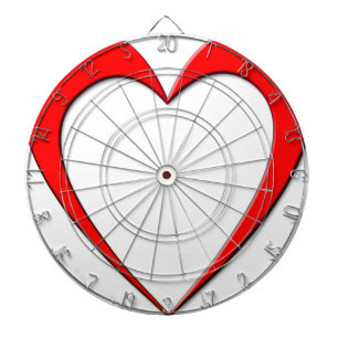 Red Heart Dartboard