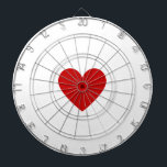 Red Heart Dartboard<br><div class="desc">Create your own custom unique red heart dartboard with a modern minimalist design. Chic,  bold,  trendy,  and stylish - perfect for weddings,  bars,  college dorms,  showers,  or game rooms. Personalise with your own colours,  monogram,  text,  and fonts.

Please message me with design questions.</div>