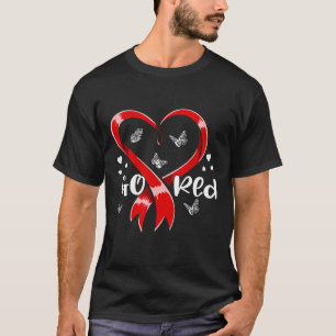 Red Heart Disease Awareness Gifts For Women Men Ki T-Shirt