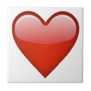 Red Heart - Emoji Ceramic Tile