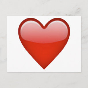 Red Heart - Emoji Postcard