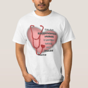 Red heart exceptional nurse  T-Shirt