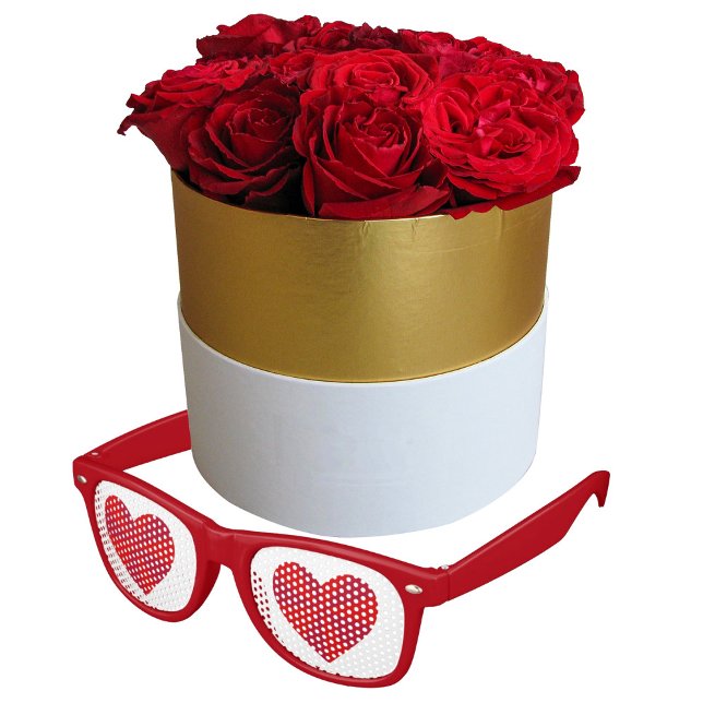 Red Heart Eyes Romantic Cute Valentines Party Retro Sunglasses (Creator Uploaded)