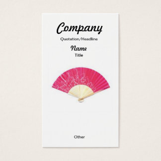 Red Heart Fan Custom Earrings/Business Card