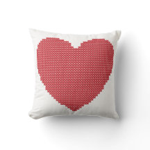 Red Heart Faux Cross Stitch