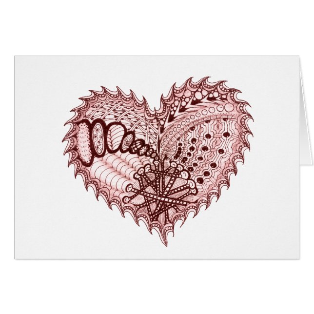 Red Heart Fire Doodle (Front Horizontal)