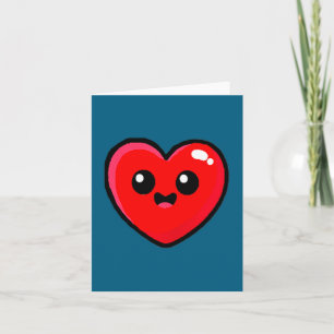 Red Heart Funny Cute Design For Men Women Husband Card
