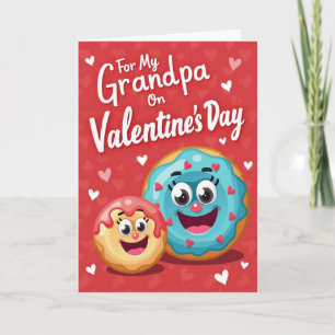Red Heart Grandpa Valentine Card
