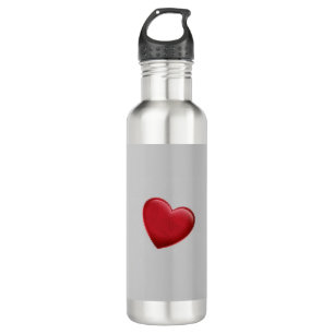 Red Heart Grey Trendy Love Wedding 710 Ml Water Bottle