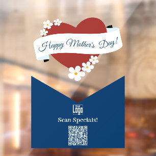 Red Heart Happy Mother's Day Banner-Scan Specials!