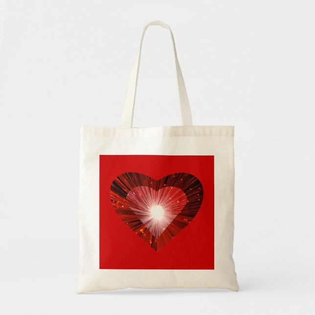 Red Heart 'heart' tote bag red (Front)