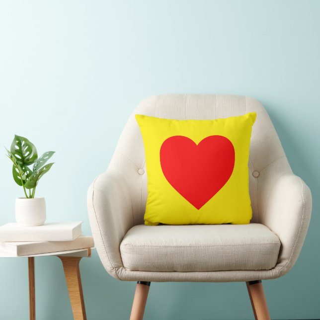 Red Heart Heat Pop Art   Cushion (Chair)