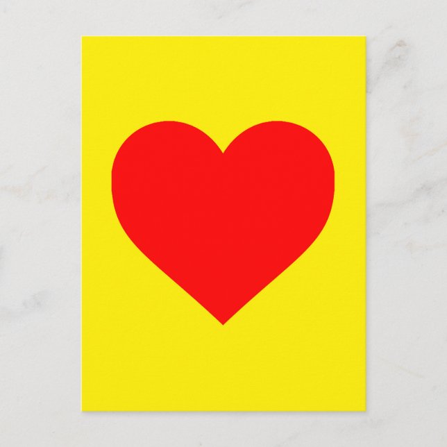 Red Heart Heat Pop Art  Postcard (Front)