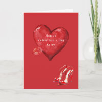 Red Heart High Heels Kiss Valentine's Day