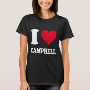 Red Heart I Love Campbell T-Shirt