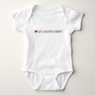 red heart, i   my auntie kerry baby bodysuit