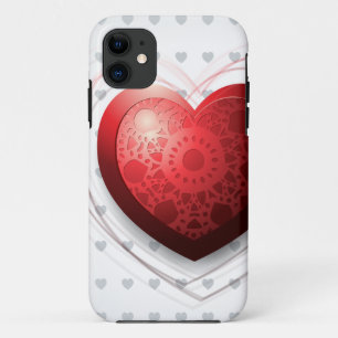 Red heart, iPhone case