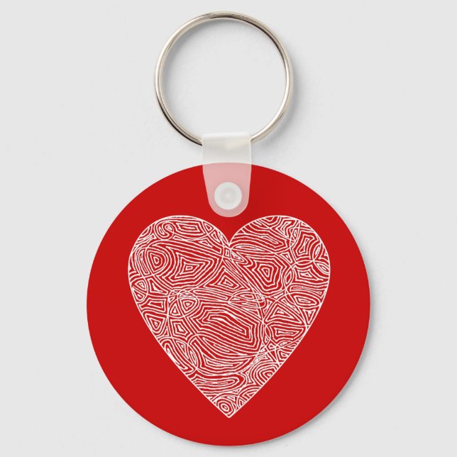 Red Heart Keychain (Front)