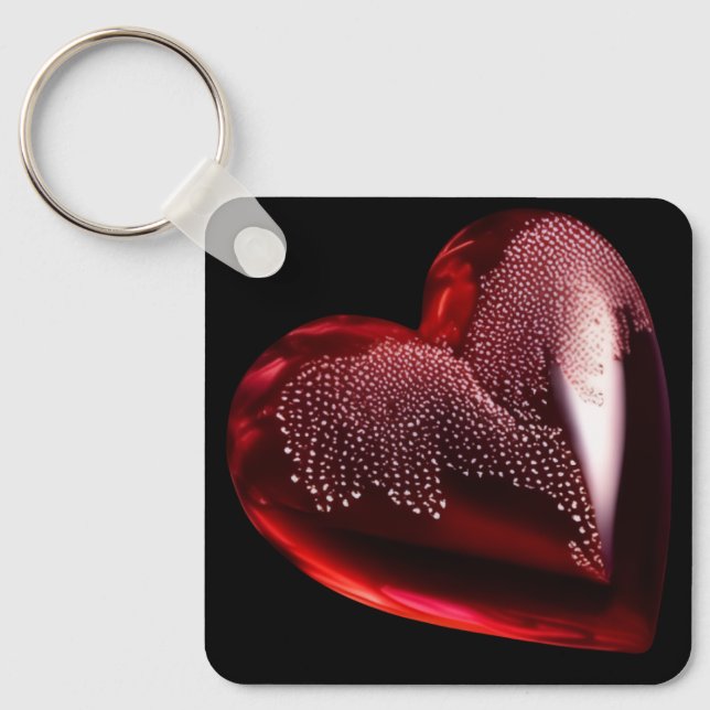 Red Heart Keychain (Front)